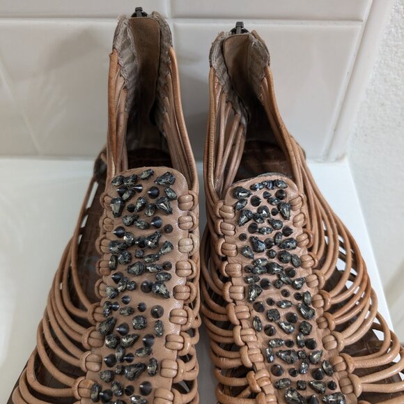 Sam Edelman Dahlia Embellished Gladiator Sandals - Size 8M - Picture 5 of 11